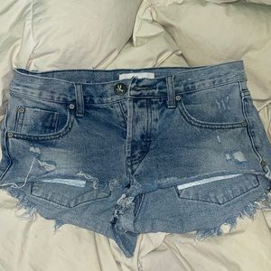 One by One Teaspoon Low Rise Shorts